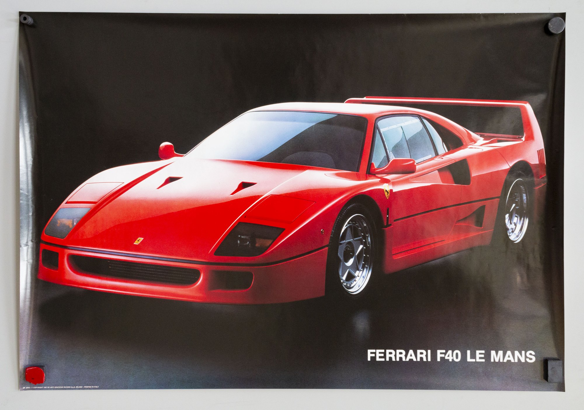 Poster Ferrari F40 Le Mans - Catanai