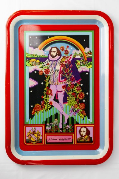 Vassoio Polypops William Shakespeare Pop Art anni '60/70