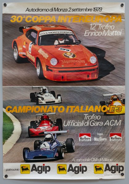 30° Coppa Intereuropa - Campionato Italiano F3 Monza 1979 Poster